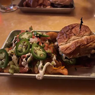 a plate of food on a table