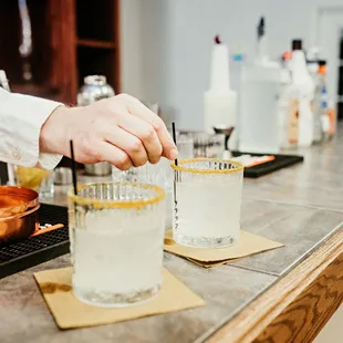 Serving "Palladium" cocktail at Palladium Reception Hall