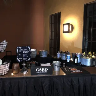 The Bar Is Open at a Cave Creek wedding.