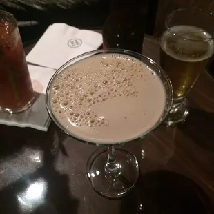 Delicious coconut chocolate martini!