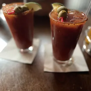 Bloody Mary&apos;s for brunch