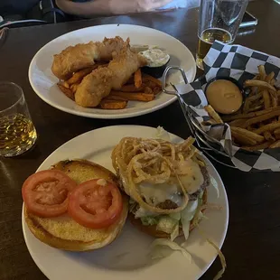 food, fish and chips