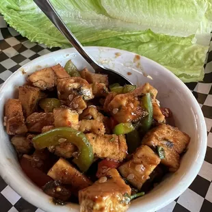 Thai Chicken Lettuce Wraps