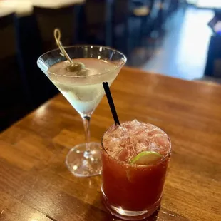 Fired up and blood orange margarita