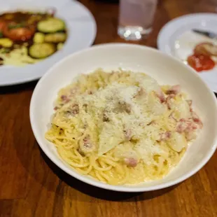 Spaghetti Carbonara front view