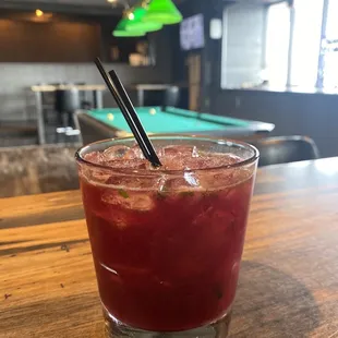 ''I've got a blueberry for a daughter'' cocktail