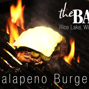 All of our burgers are 1/2 pound and cooked on an open flame grill!