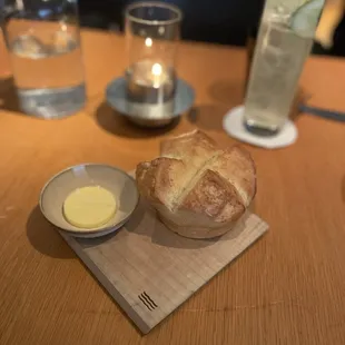 Complimentary bread roll