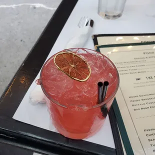 Blood orange margarita