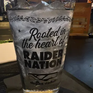  a glass of water