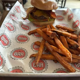 Smoked Cheddar Bacon Burger