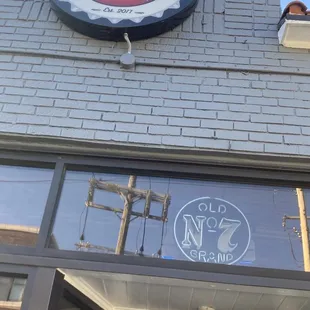 the front of the building