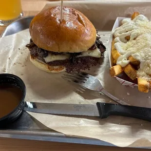 Mushroom Swiss Burger
