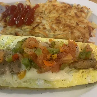 Veggie omelette