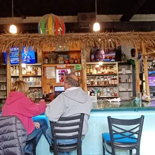 people sitting at the bar