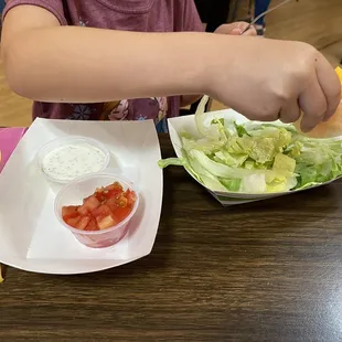 Side salad for child