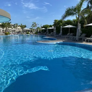 One of the nine pools at Grande Moon Palace Cancún