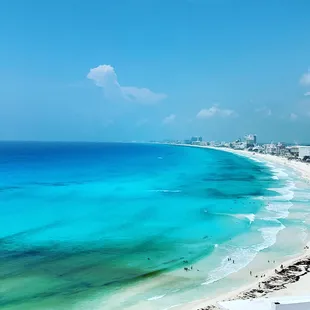 The hotel zone of Cancún.