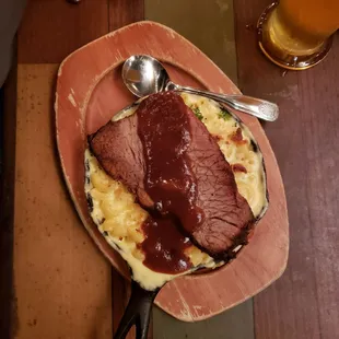 Smoked Brisket mac. Yum.