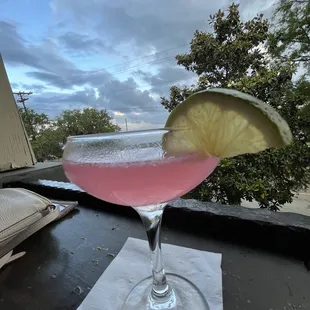 Enjoyed a Cosmo with a great view!