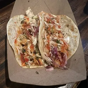 Bahn-Mi Shrimp Tacos $10.