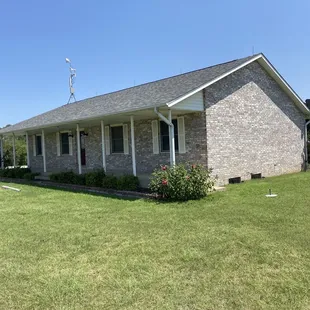 the front of the home