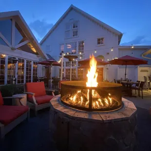 Patio after the sunset