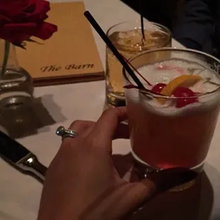 Delicious cocktails and cozy atmosphere