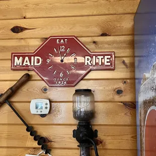 various items displayed on the wall