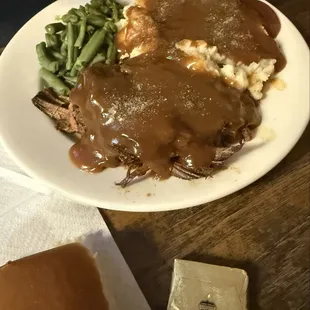 Roast beef dinner