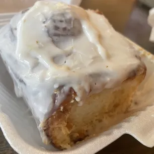 a piece of cake on a plate