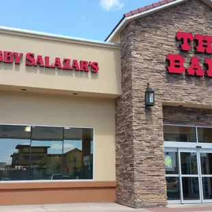 the front of the building