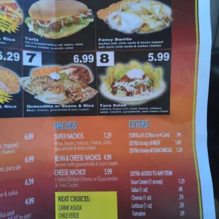 Bobby Salazar's Express inside The Barn Menu