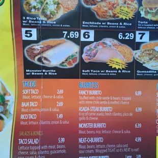 Bobby Salazar's Express inside The Barn Menu