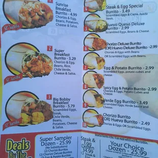 Bobby Salazar's Express inside The Barn Menu