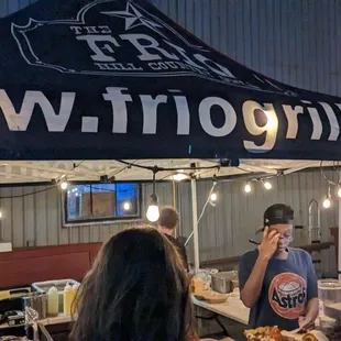 Food stand at The Barn