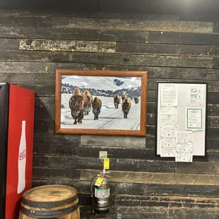 Decoration in the restaurant