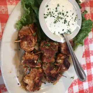 Bacon Wrapped Chicken Poppers