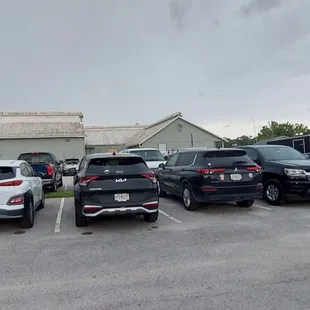 Parking lot out back