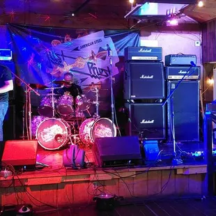 Stage for live music