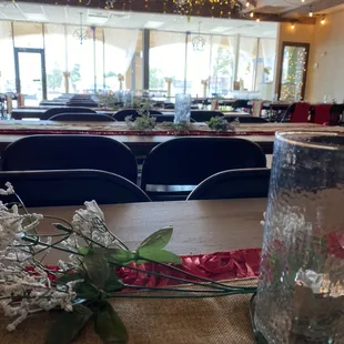 Available for company holiday parties.  PA system and Projector available