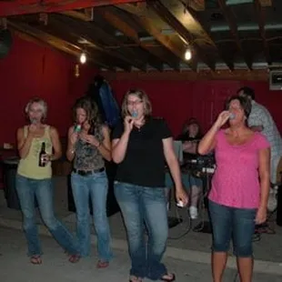 Saturday night trivia's pop-sickle eating contest.