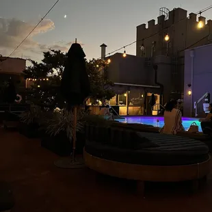 Rooftop pool and kitchen/bar