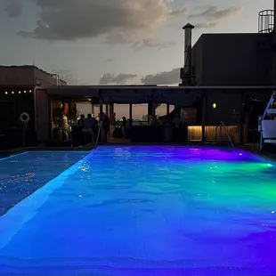 Rooftop pool and kitchen/bar