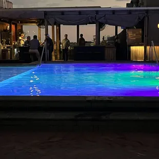 Rooftop pool and kitchen/bar