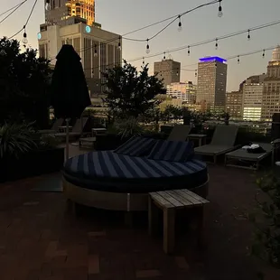 Rooftop pool and kitchen/bar