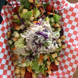 Chicken salad salad