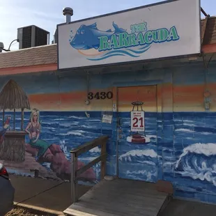 The Mural painted on the front of The 'Cuda