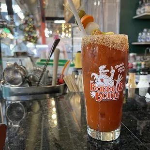 a tall glass of beer