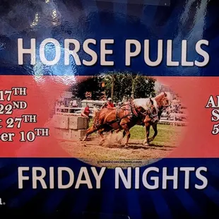 a horse pulling event